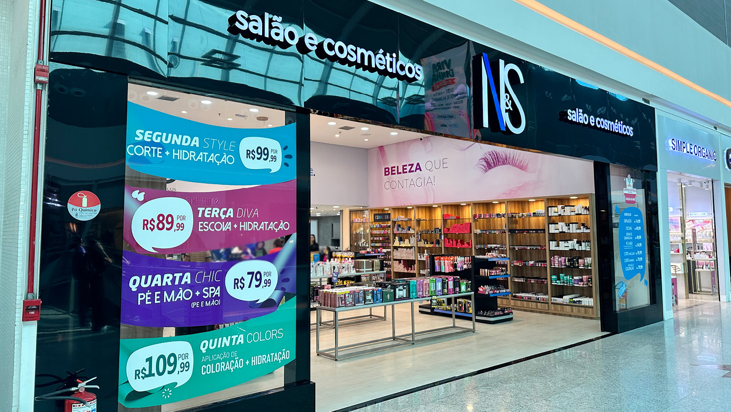 N & S SALÃO E COSMÉTICOS